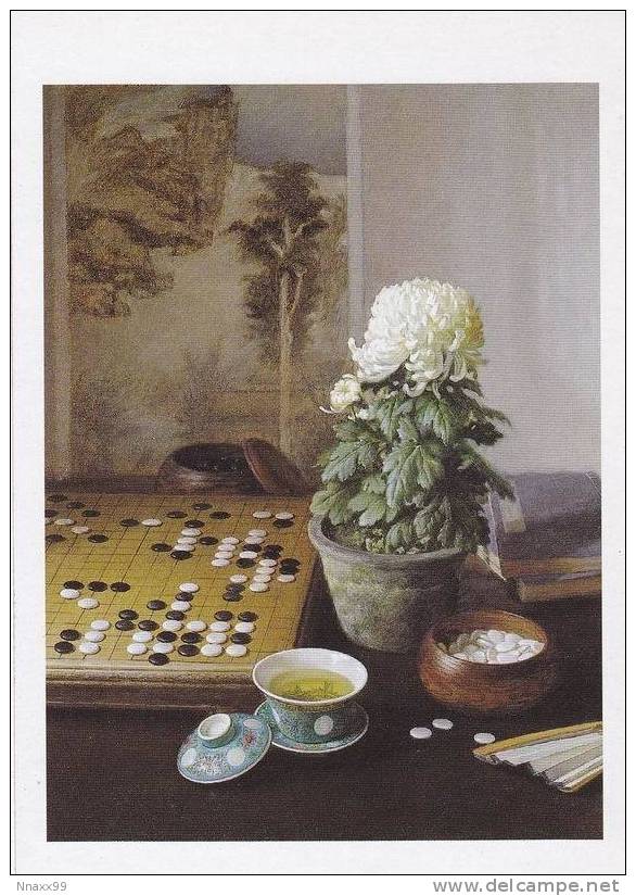 Game Of Chess - Oil Painting, Weiqi, Tea Cup, Chrysanthemum, Etc. - Other & Unclassified