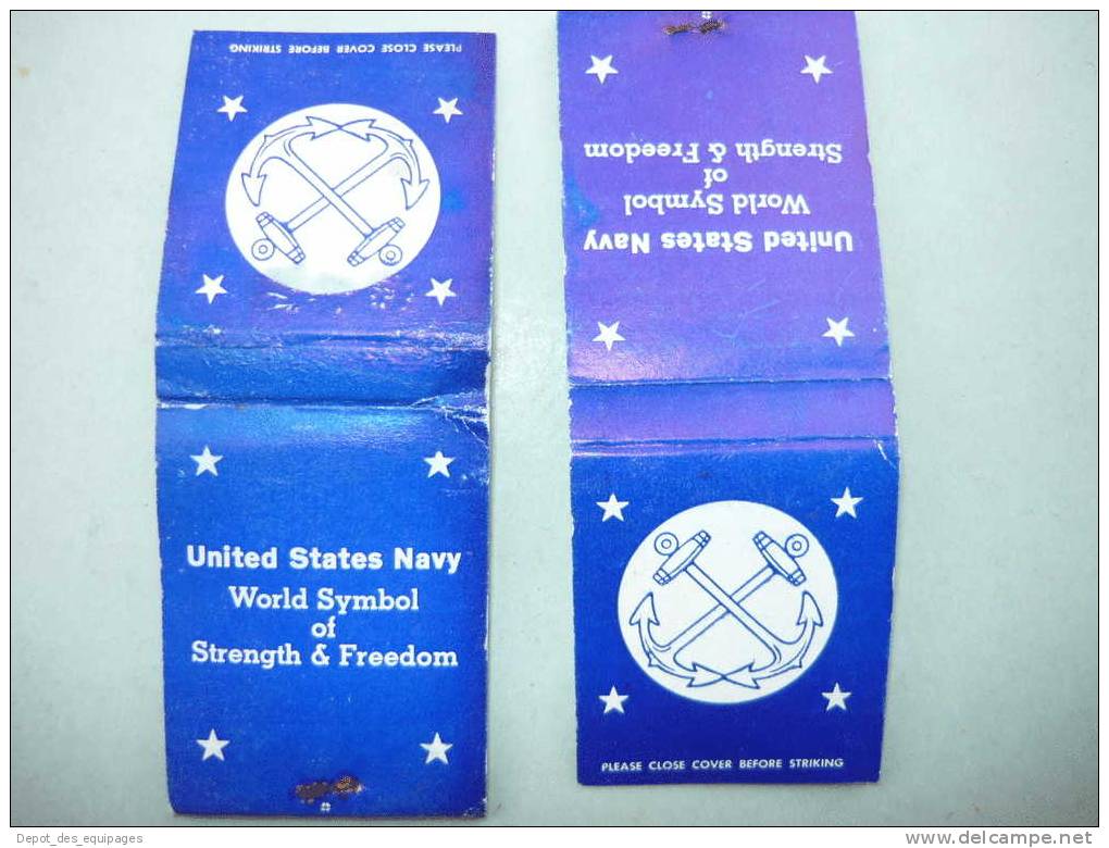 LOT 2 POCHETTES ALLUMETTES U.S. NAVY 39-45 ..........!!!!!!!!!!