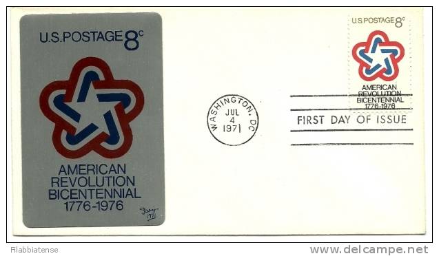 1971 - Stati Uniti 1204 Rivoluzione Americana FDC, - Other & Unclassified