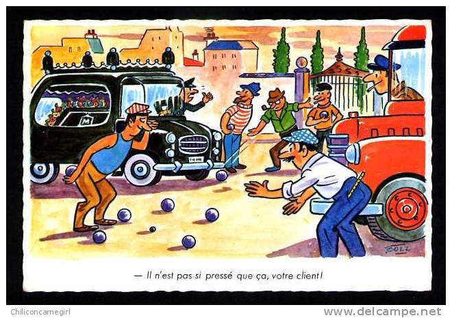 Humour - Sport - Pétanque - Il N'est Pas Si Pressé Que ça, Votre Client! - M.D. PARIS ( N 1683 ) - Regional Games