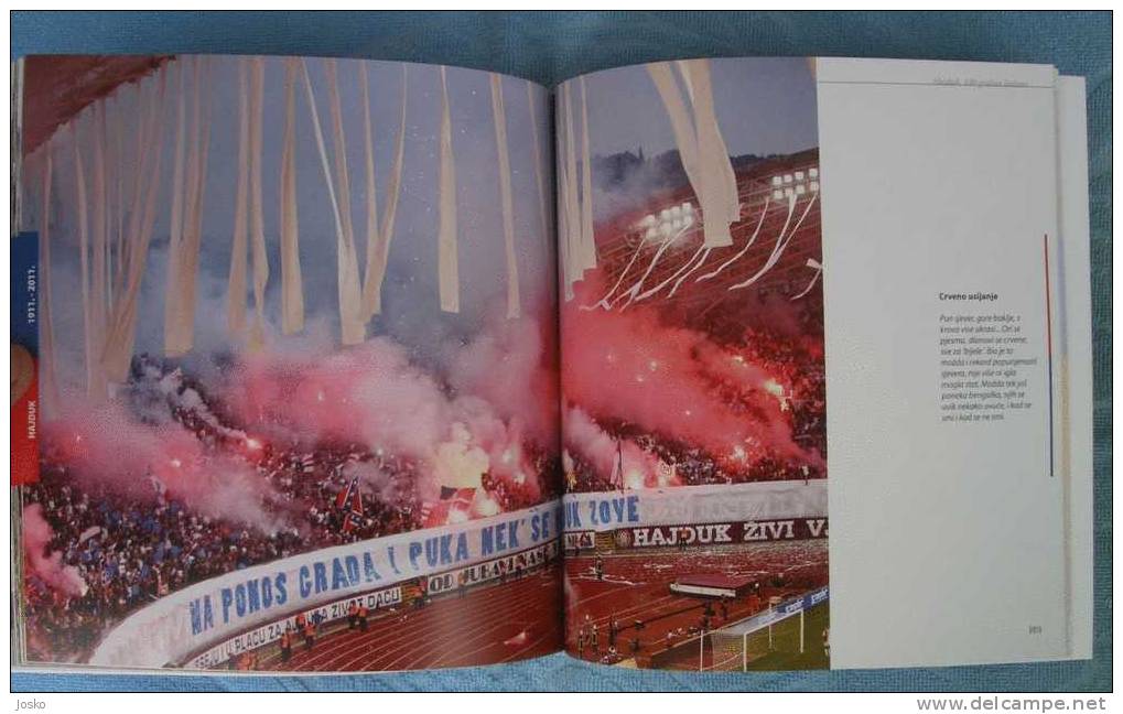 HAJDUK SPLIT Football Club - 100. anniversary ( photomonography - 144. pages , many beautifull photos ) soccer fussball