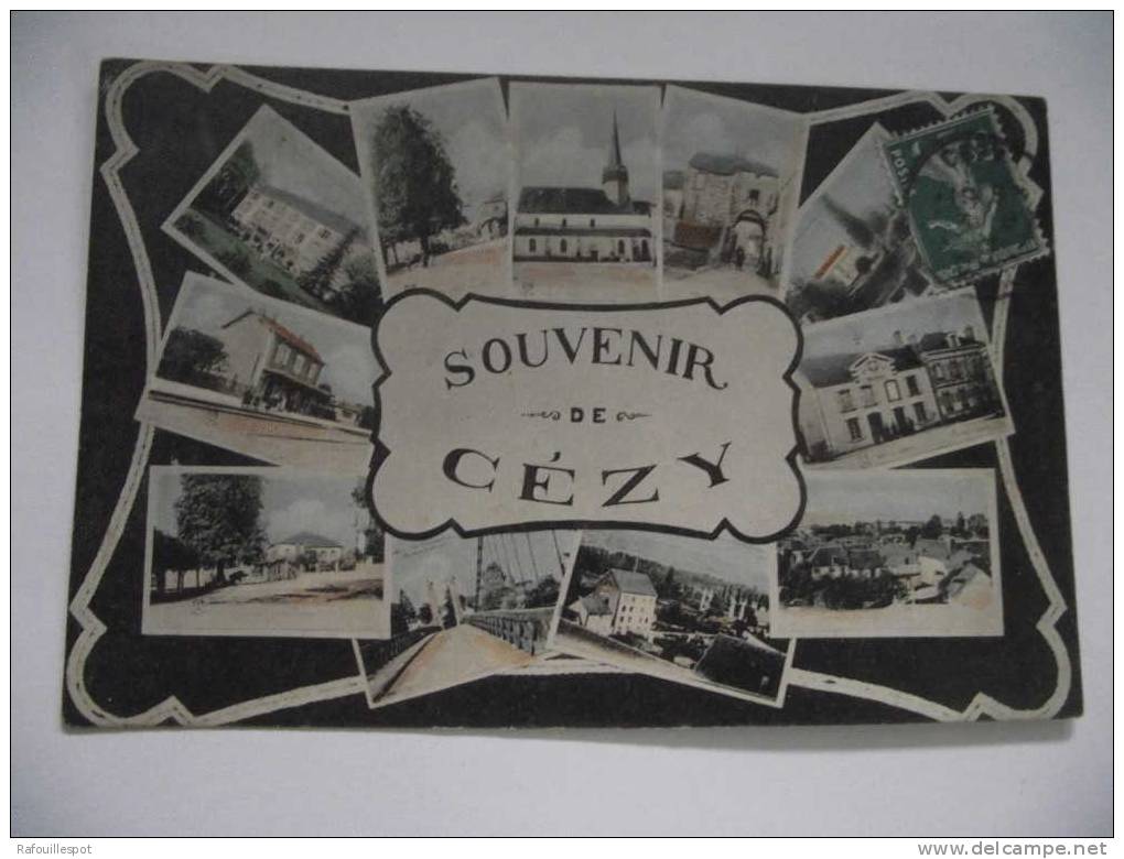 Cpa Souvenir De Cezy - Saluti Da.../ Gruss Aus...