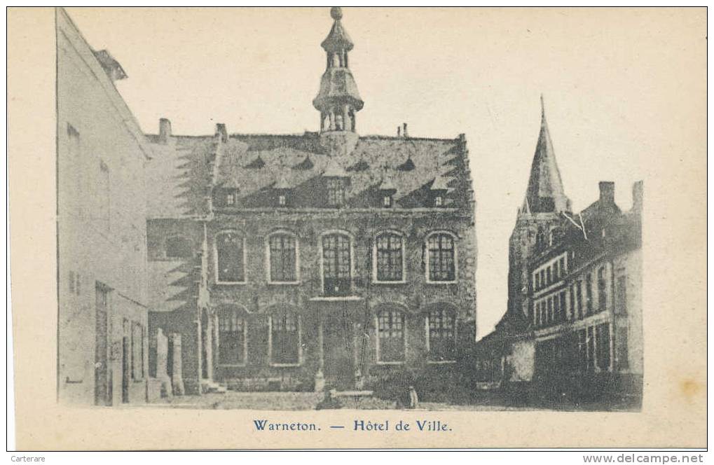 Cpa,belgique,comines Warneton , Hotel De Ville ,édition E Desaix,rare,région Wallone,hainaut,1900 - Comines-Warneton - Komen-Waasten