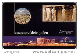 Germany - A11, Athens European Metropolis 1, 6.000ex, 6/00, Mint - A + AD-Series : D. Telekom AG Advertisement