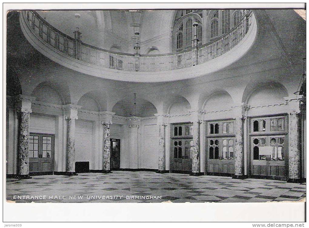 ROYAUME-UNI - BIRMINGHAM - CPA - N°060186 - NEW UNIVERSITY BIRMINGHAM, ENTRANCE HALL - Birmingham