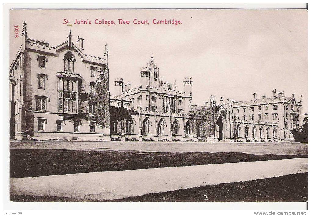ROYAUME-UNI - CAMBRIDGE - CPA - N°19218 - St John's College, New Court, Cambridge - Cambridge