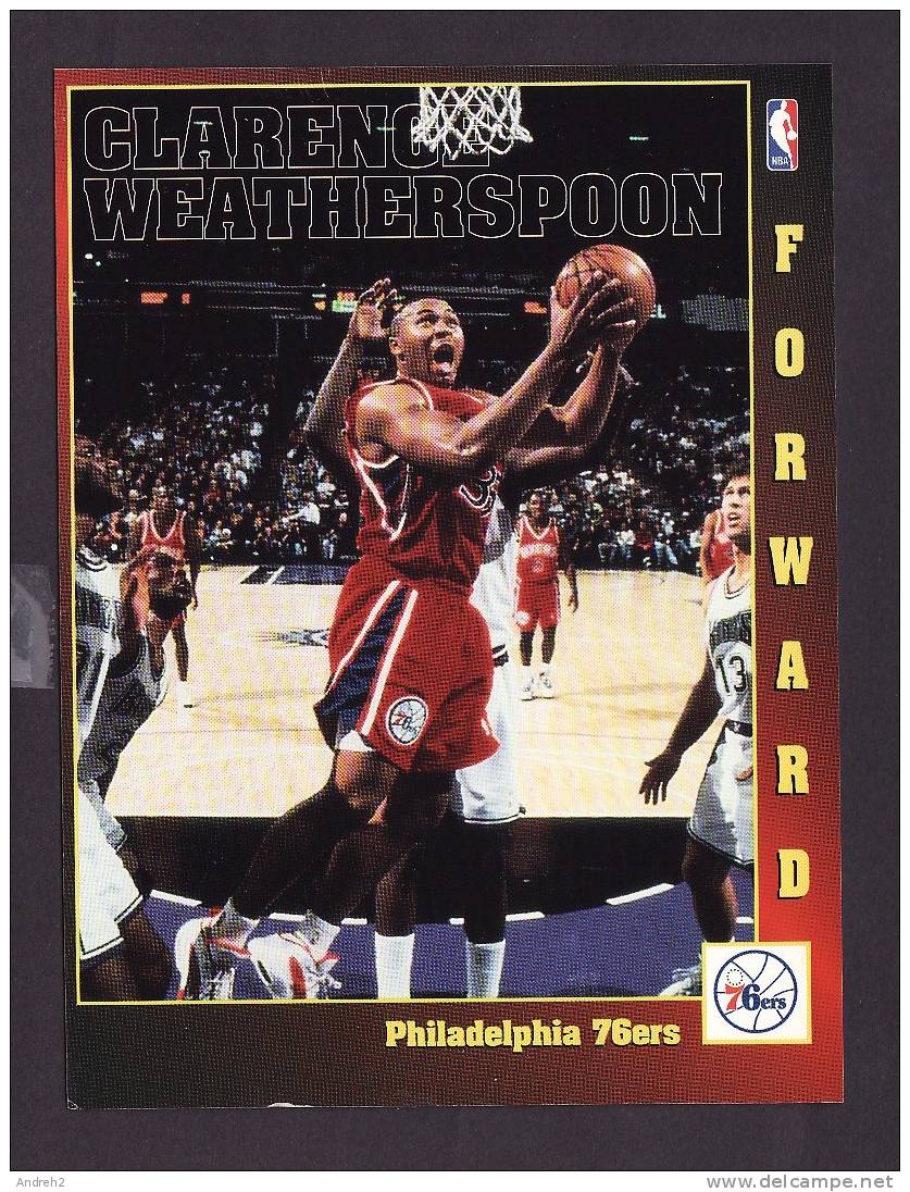 SPORTS - BASKETBALL - NBA -   CLARENCE WEATHERSPOON - PHILADELPHIA 76ers - Baloncesto