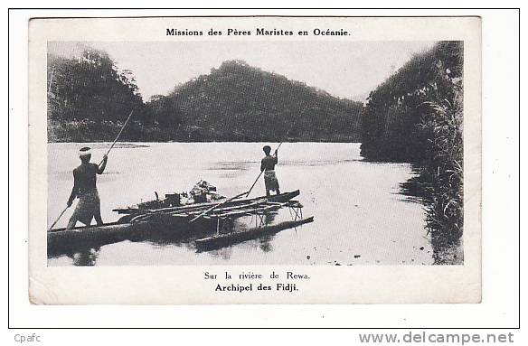 Archipel Des Fidji : Sur La Rivière De Rewa / Missions Maristes D'Océanie - Wallis E Futuna