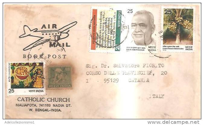 52416)lettera F.d.c. Con 5 Valori + Annullo Serie Catholic Church - FDC