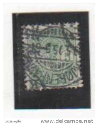 DANEMARK 1882-1895 Yvert N° 35 Oblitéré - Usati