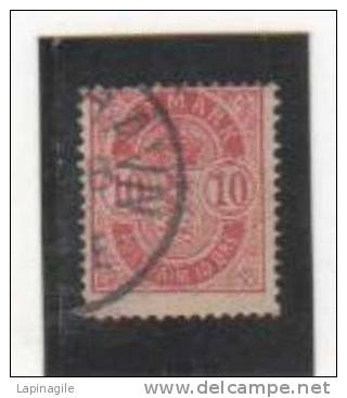 DANEMARK 1882-1895 Yvert N° 36 Oblitéré - Used Stamps