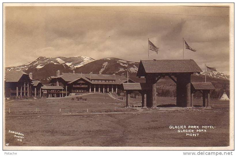 Real Photo - Glacier Park Montana - Anderson Photo # 102 - Unused - VG Condition - USA Nationale Parken