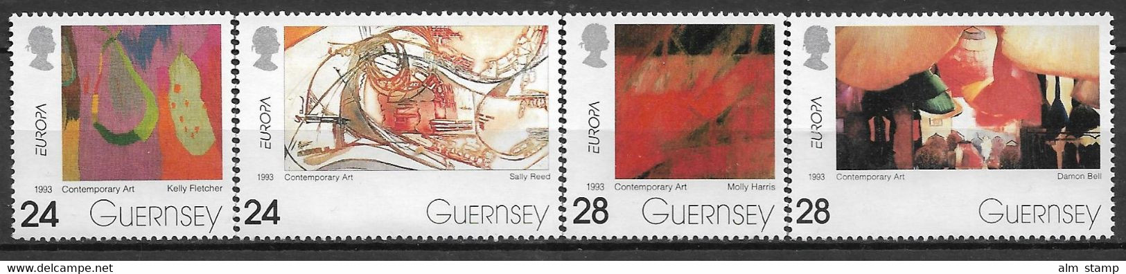 1993 Guernsey   Mi. 608-11 **MNH  Europa - 1993