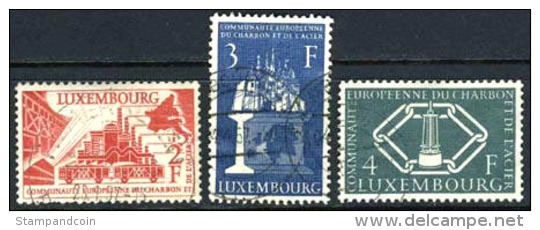 Luxembourg #315-17 Used Set From 1956 - Used Stamps