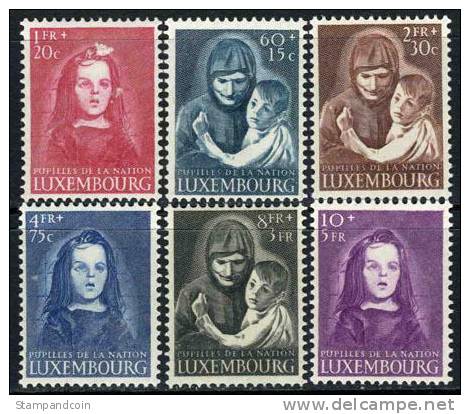 Luxembourg B156-61 Mint Never Hinged Semi-Postal Set From 1950 - Nuovi