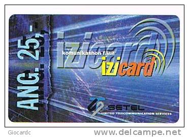 CURACAO -  UTS / SETEL (REMOTE) -  IZI CARD 25  EXP. 12.02  -  USED  -  RIF. 954 - Antilles (Netherlands)