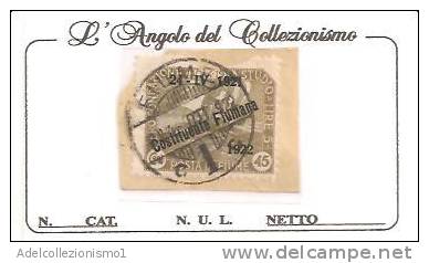 52479)valore Da 45c Fiume - Usato -  N°168 - Yugoslavian Occ.: Fiume