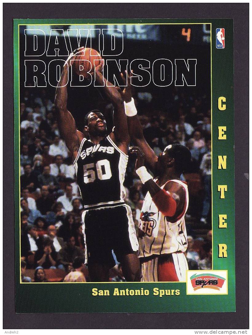 SPORTS - BASKETBALL - NBA -  DAVID ROBINSON  -  SAN ANTONIO SPURS - Basket-ball