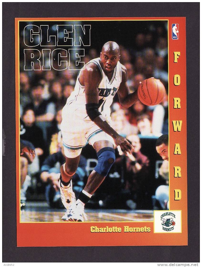 SPORTS - BASKETBALL - NBA -  GLEN RICE  -  CHARLOTTE HORNRTS - Basketball