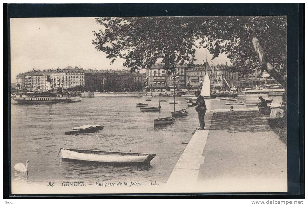 Geneve --- Vue Prise De La Jetee - Genève