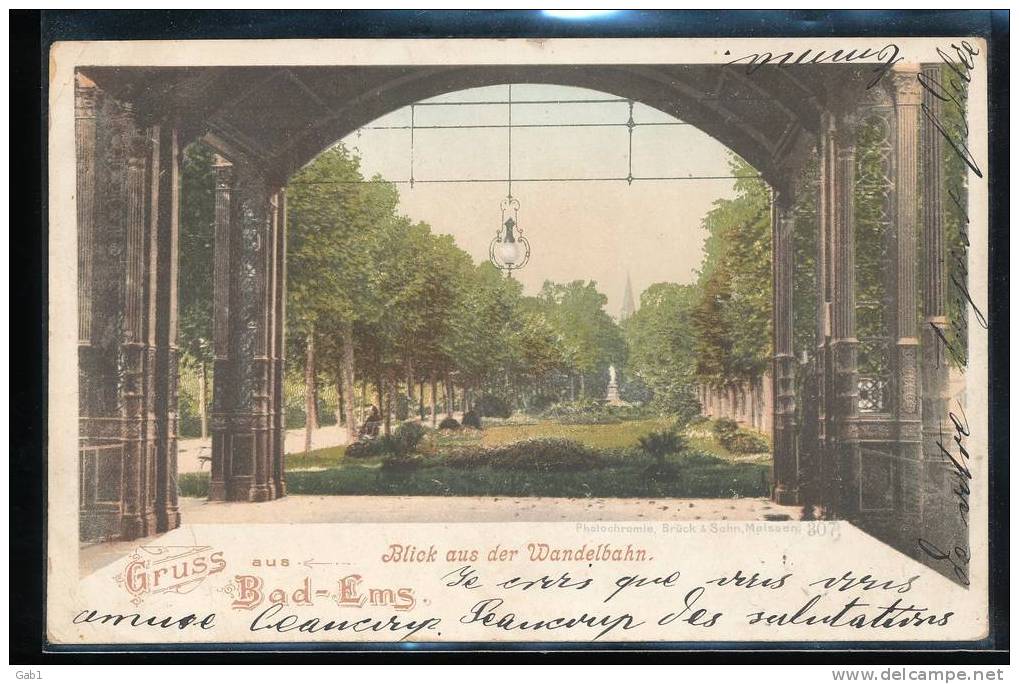 Gruss --- Bad - Ems --- Blicks Aus Der Wandelbahn  -- 1897 - Bad Ems