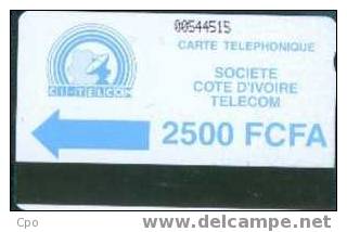 # IVORY_COAST 4 FCFA CI - Telcom 2500 Autelca   Tres Bon Etat - Costa De Marfil