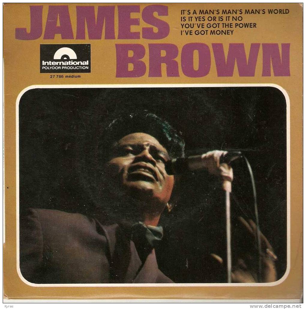 DISQUE VYNIL . 45 T . JAMES BROWN . " It´s A Man´s Man´s Man´s World "  . POLYDOR  . SOUL - Autres & Non Classés