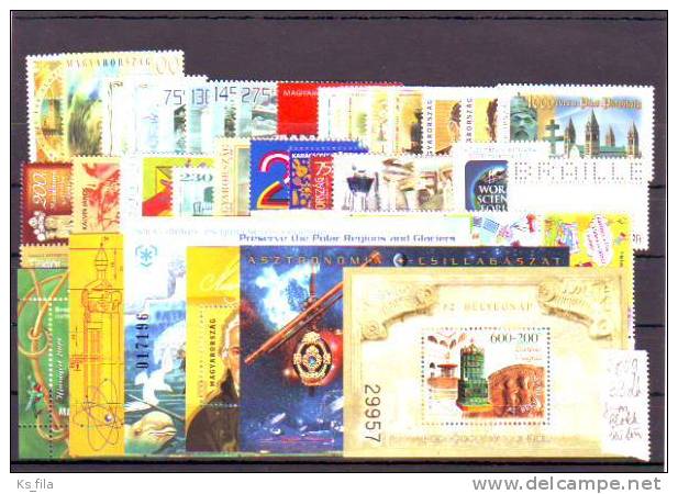 HUNGARY 2009 Full Year 35 Stamps + 7 S/s (Personalized Stamps Booklets And Special Issues Are Not Including) - Full Years