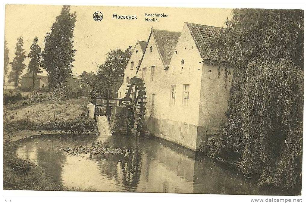 Maeseyck Bochmolen  Gelopen Kaart - Maaseik