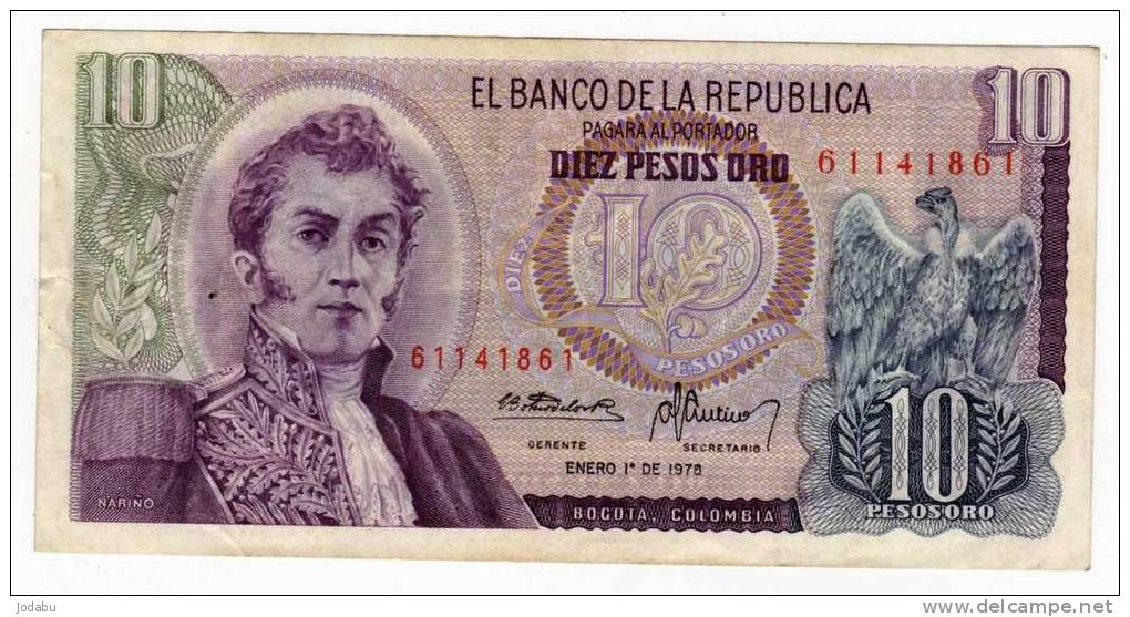 Billet De La Colombie Dans L'état - Colombia