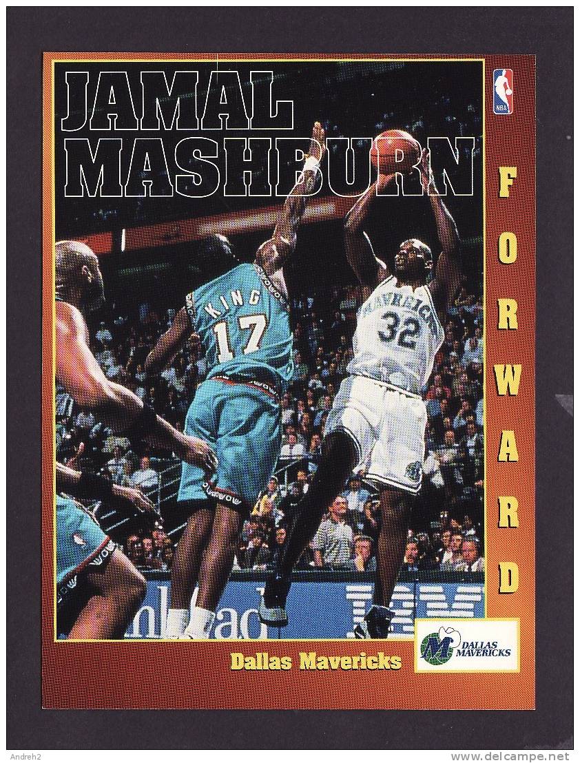 SPORTS - BASKETBALL - NBA -  JAMAL MASHBURN  -  DALLAS MAVERICKS - Basketball