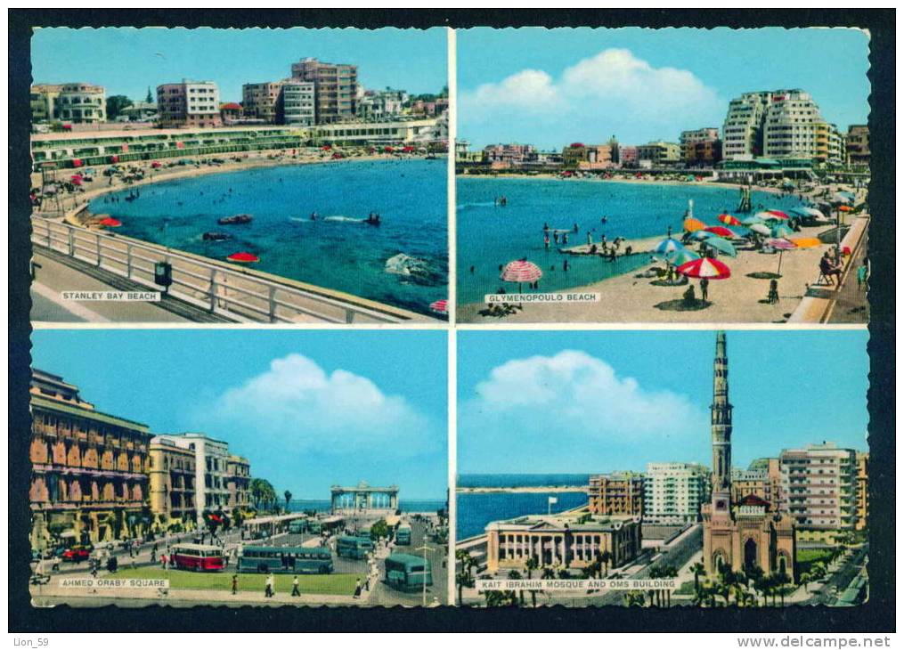 ALEXANDRIE ALEXANDRIA - AHMED ORABY SQUARE - GLYMENOPOULO BEACH - BUS - Egypt Egypte Agypten Egitto Egipto 97091 - Alexandria