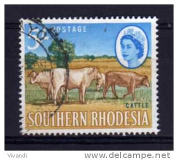 Southern Rhodesia - 1964 - 5 Shilling Definitive/Cattle - Used - Rhodésie Du Sud (...-1964)