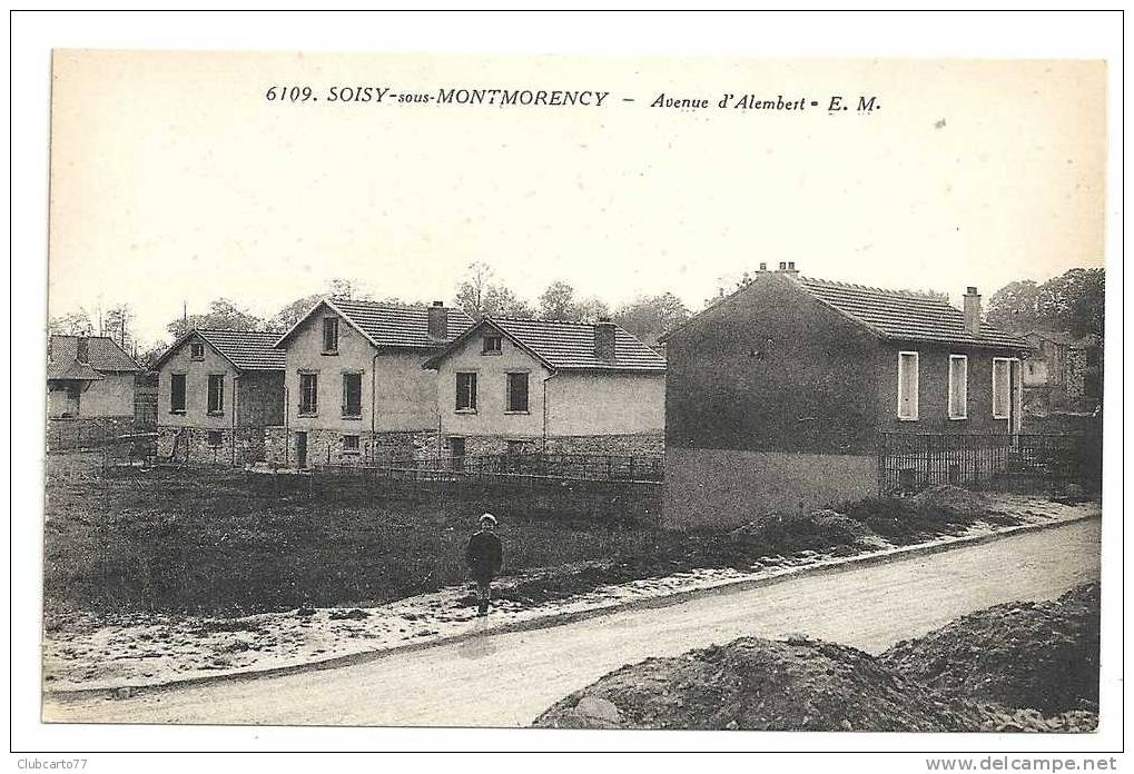 Soisy-sous-Montmorency (95) : Les Pavillons En Construction Dans L'Avenue D'Alembert  Env 1930(animé) - Soisy-sous-Montmorency