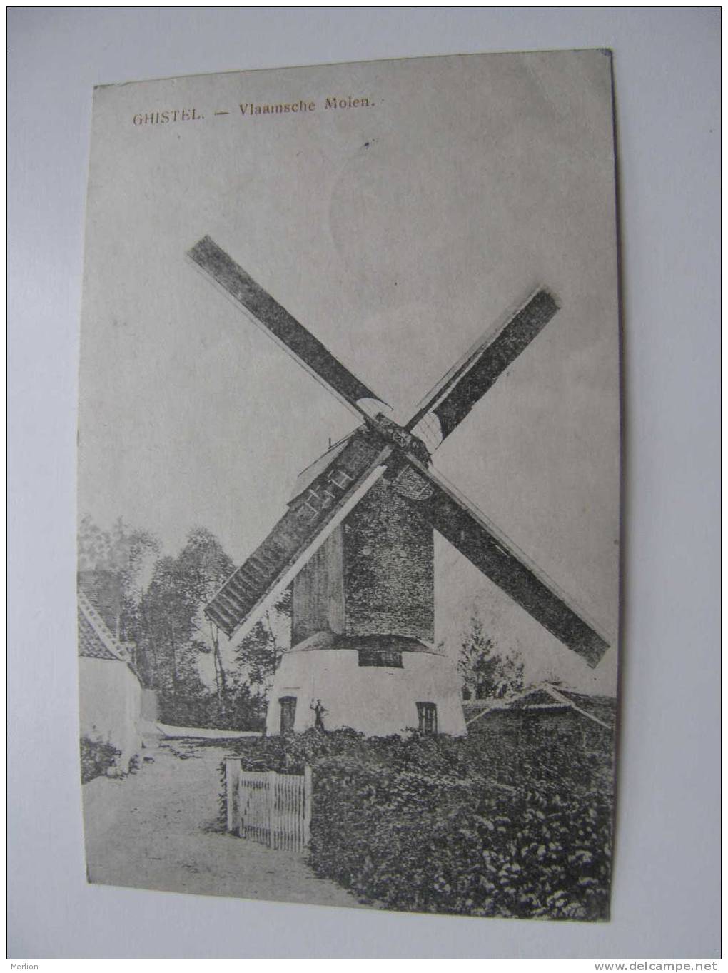 Belgium -Ghistel Gistel - Vlaamsche Molen -Moulin Flamand -Feldpost - Marine Briefstempel 1916  - D72483 - Gistel