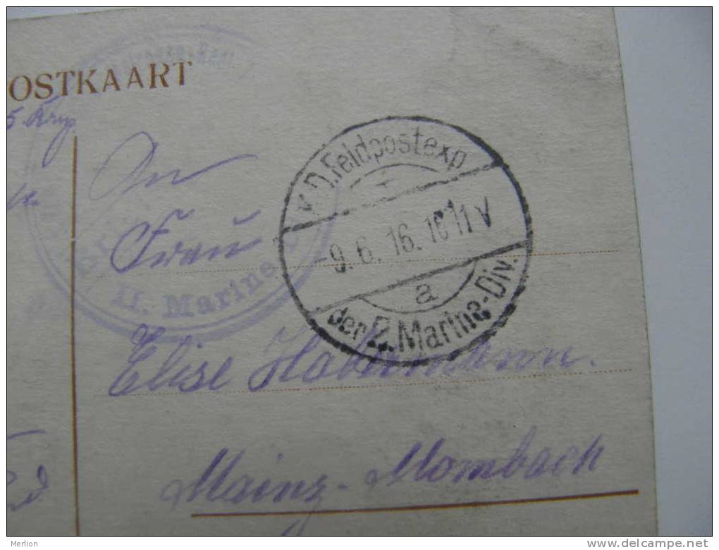 Belgium -Ghistel Gistel - Vlaamsche Molen -Moulin Flamand -Feldpost - Marine Briefstempel 1916  - D72483 - Gistel