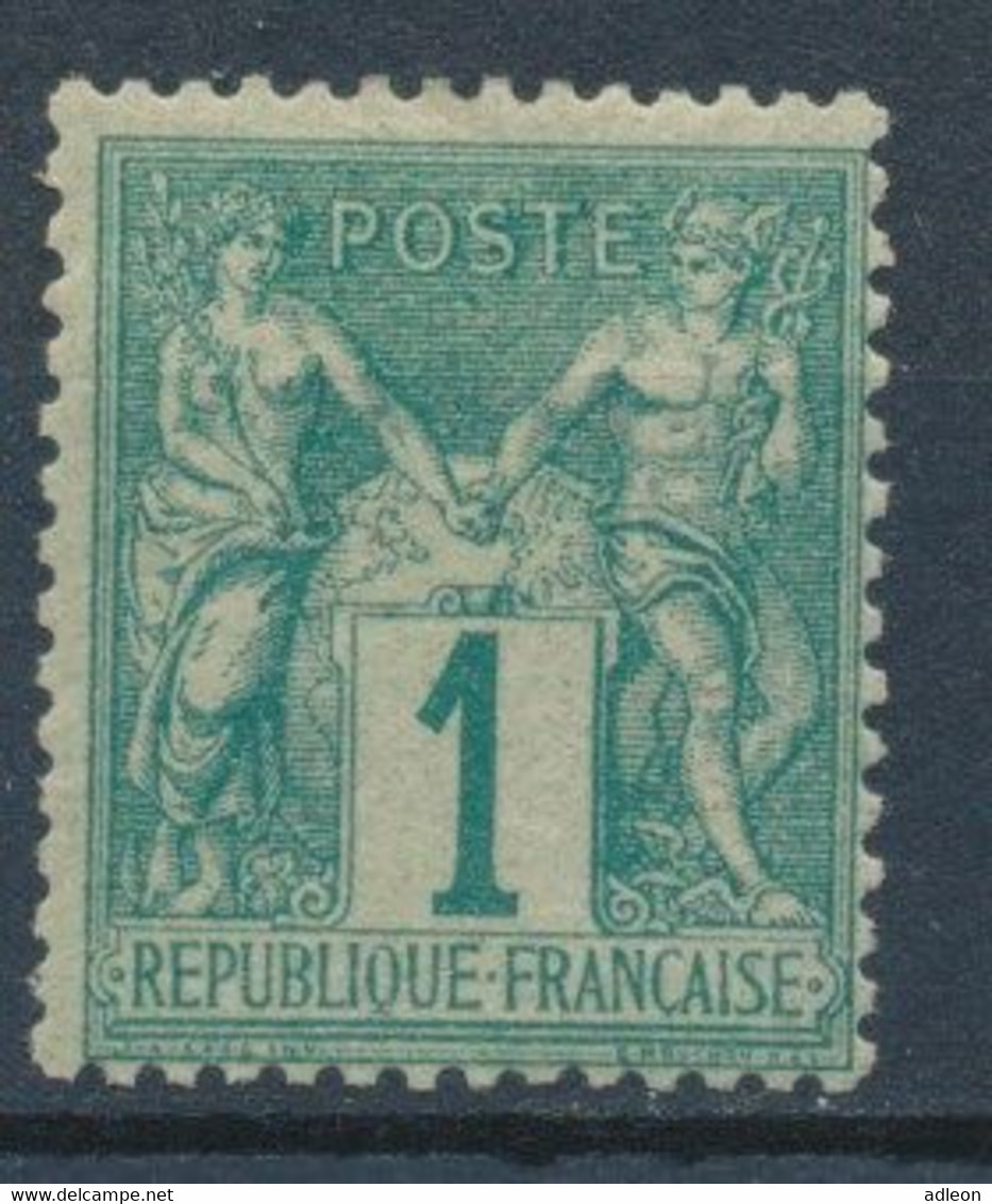 France-type Sage YT 61 Neuf * 1c Vert - 1876-1878 Sage (Type I)