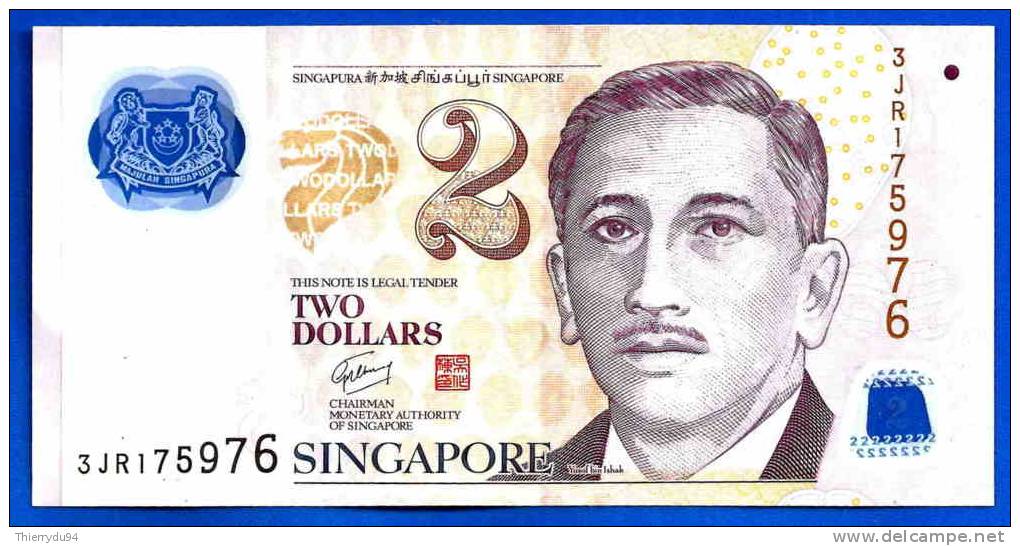 Singapour 2 Dollars 2005 Education Polymere Polymer Singapore Skrill Bitcoin Paypal OK - Singapore