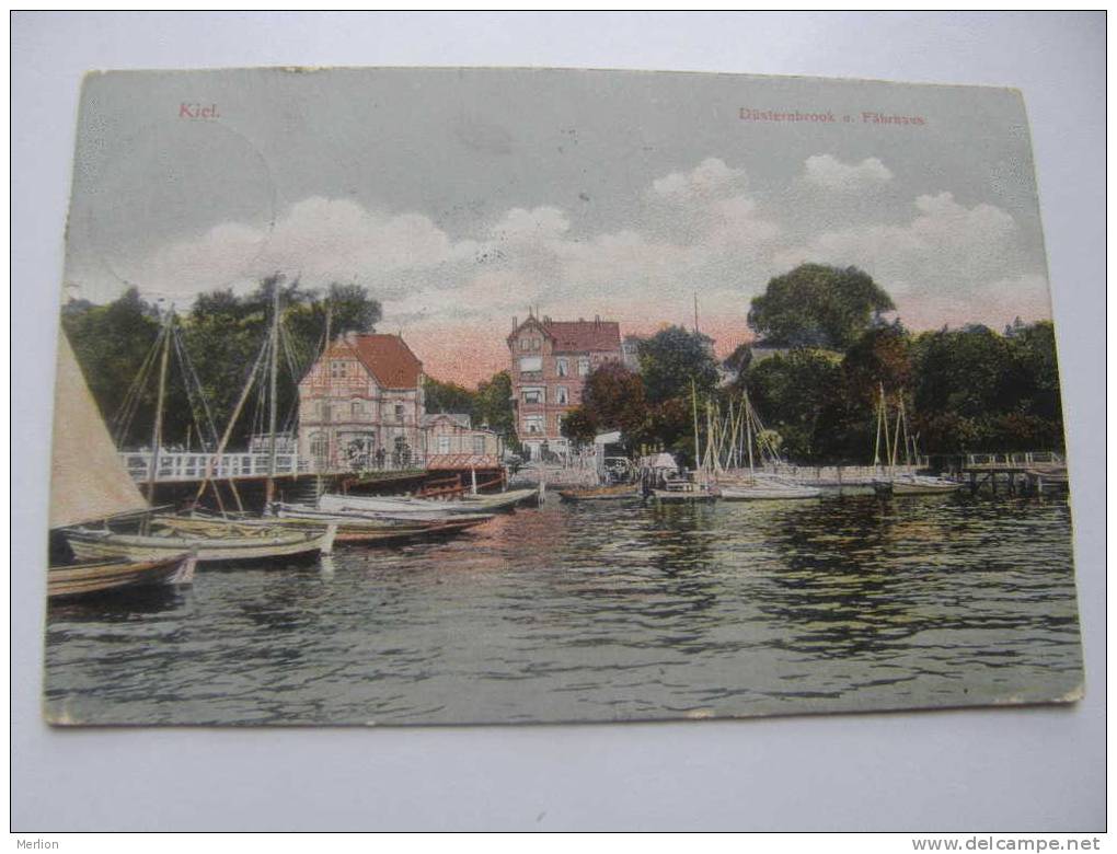 KIEL - Düsternbrook U. Fährhaus  - 1908  D72539 - Kiel