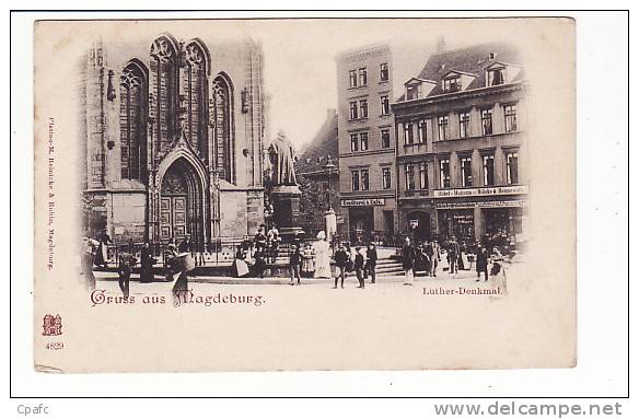 Gruss Aus Magdeburg , Luther-Denkmal / Carte Précurseur - Magdeburg