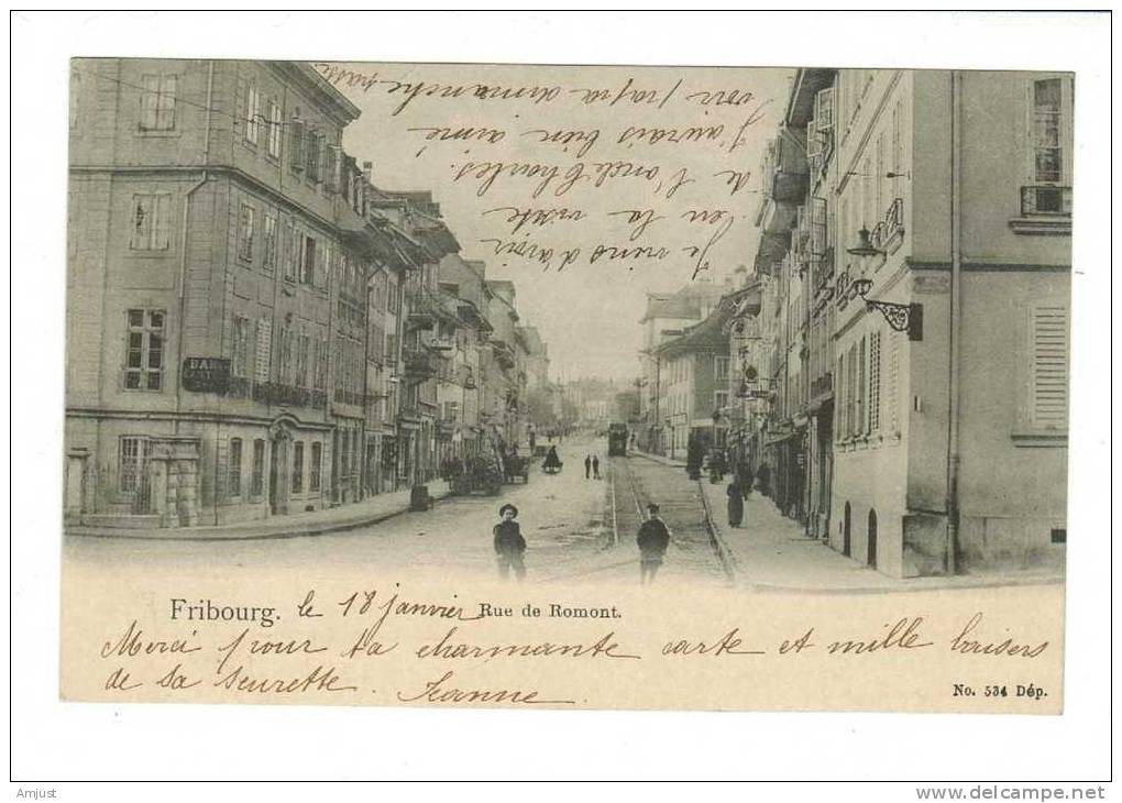 Fribourg, Rue De Romont - Romont