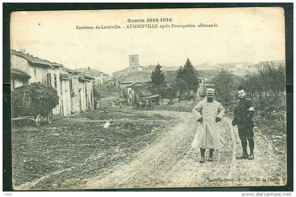 Environs De Lunéville - Athienville Après L'occupation Allemande   - RH18 - Guerra 1914-18