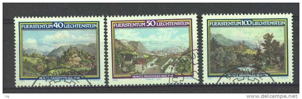 Liechtenstein  :  Yv  747-49  (o) - Used Stamps