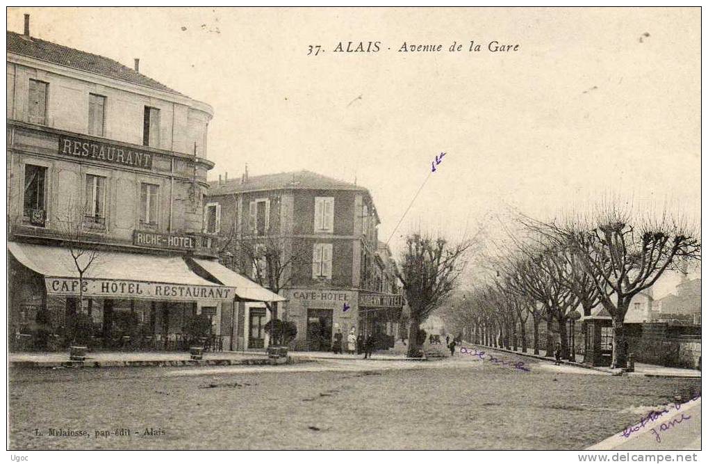 CPA - 30 - ALAIS - Avenue De La Gare - 785 - Alès
