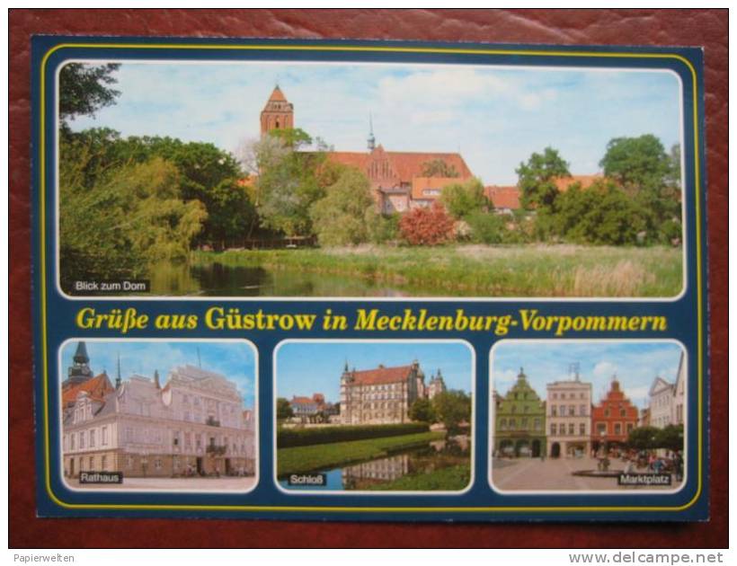 Güstrow - Mehrbildkarte "Grüße Aus Güstrow In Mecklenburg-Vorpommern" - Güstrow