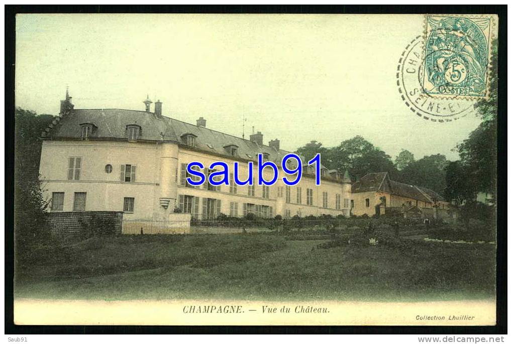 Champagne - Vue Du Château -  Excellent état -  Réf: 12711 - Champagne Sur Oise