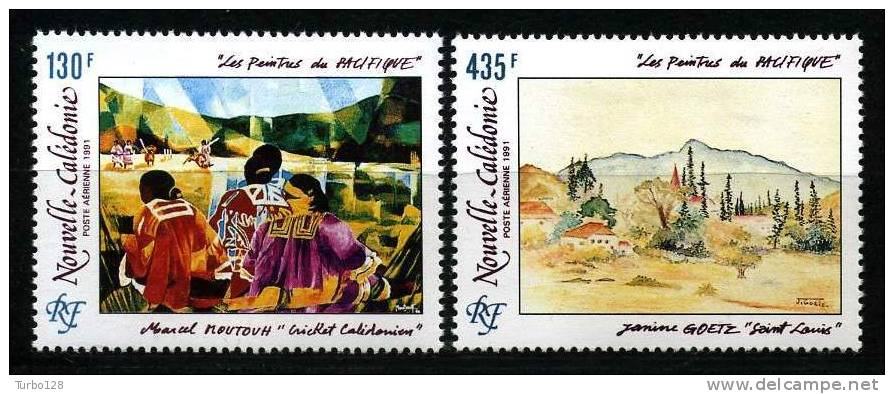 Nlle CALEDONIE 1991 PA N° 278/279 ** Neufs = MNH Superbes Cote 16,40 € Peintures Paintings Cricket Saint Louis Goetz - Unused Stamps