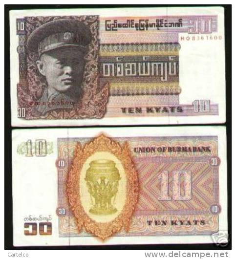 Burma 10 Kyat 1973 Uncirciulated - Sonstige – Asien