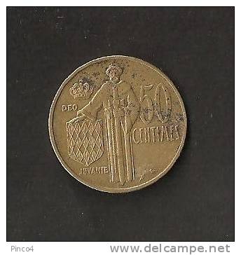 MONACO 50 CENTIMES 1962 - 1960-2001 Nouveaux Francs