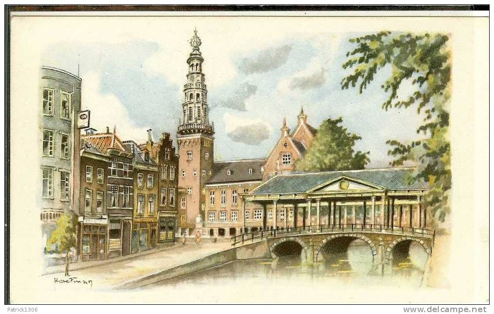 CPA  LEIDEN, Stadhuis Met Korenbeurs, Illustration  2683 - Leiden